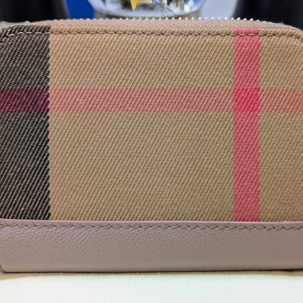 Burberry Check Mini Compact Wallet - Picture 2 of 10